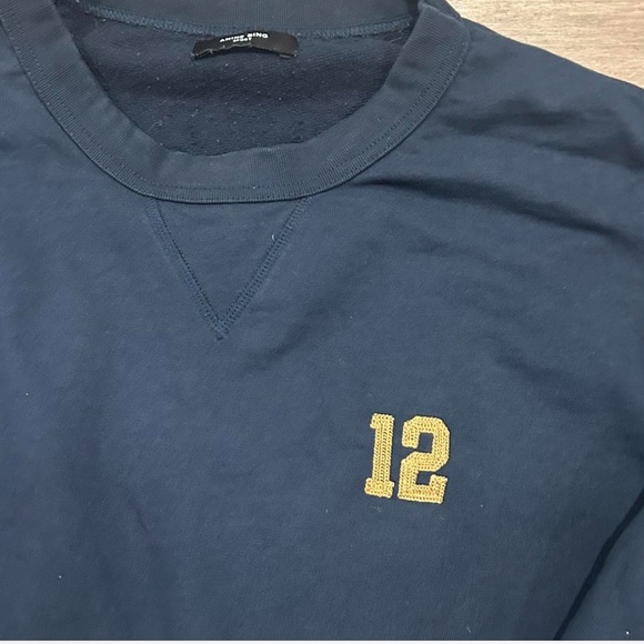 Lounge Set - Tyler Anine Bing Dark Blue w/ Gold Sweatshirt and Joggers - Picture 4 of 10